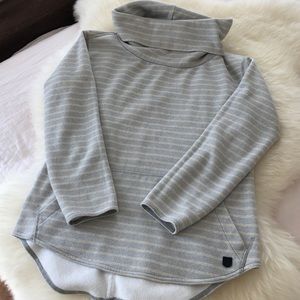 Burton Cowl Neck Striped Sweatshirt Medium